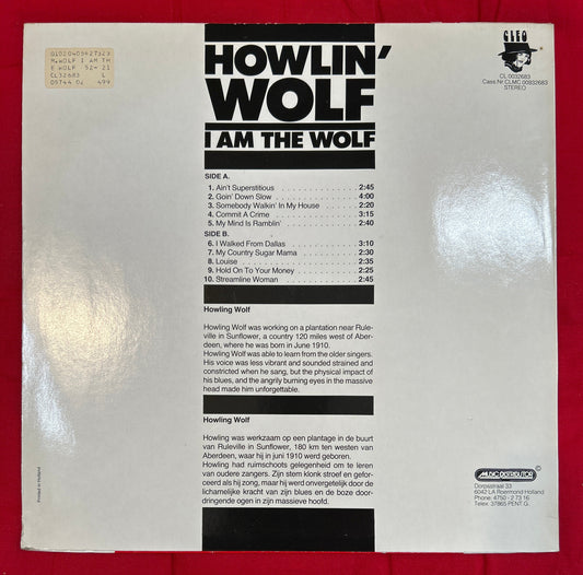 LP Howlin' Wolf ‎– I Am The Wolf 2ª Mano