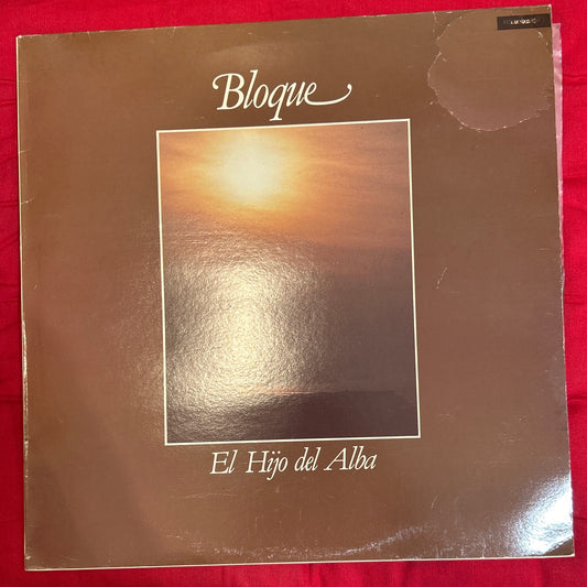 LP Bloque  ‎– El Hijo Del Alba 2ª Mano