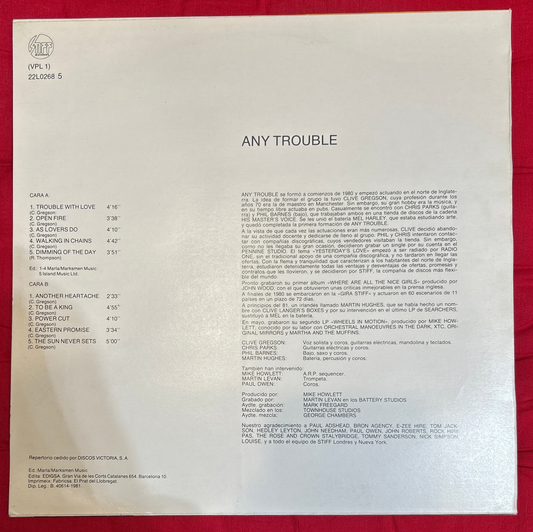 LP Any trouble - Wheels in motion (Ruedas en movimiento) 2ª Mano