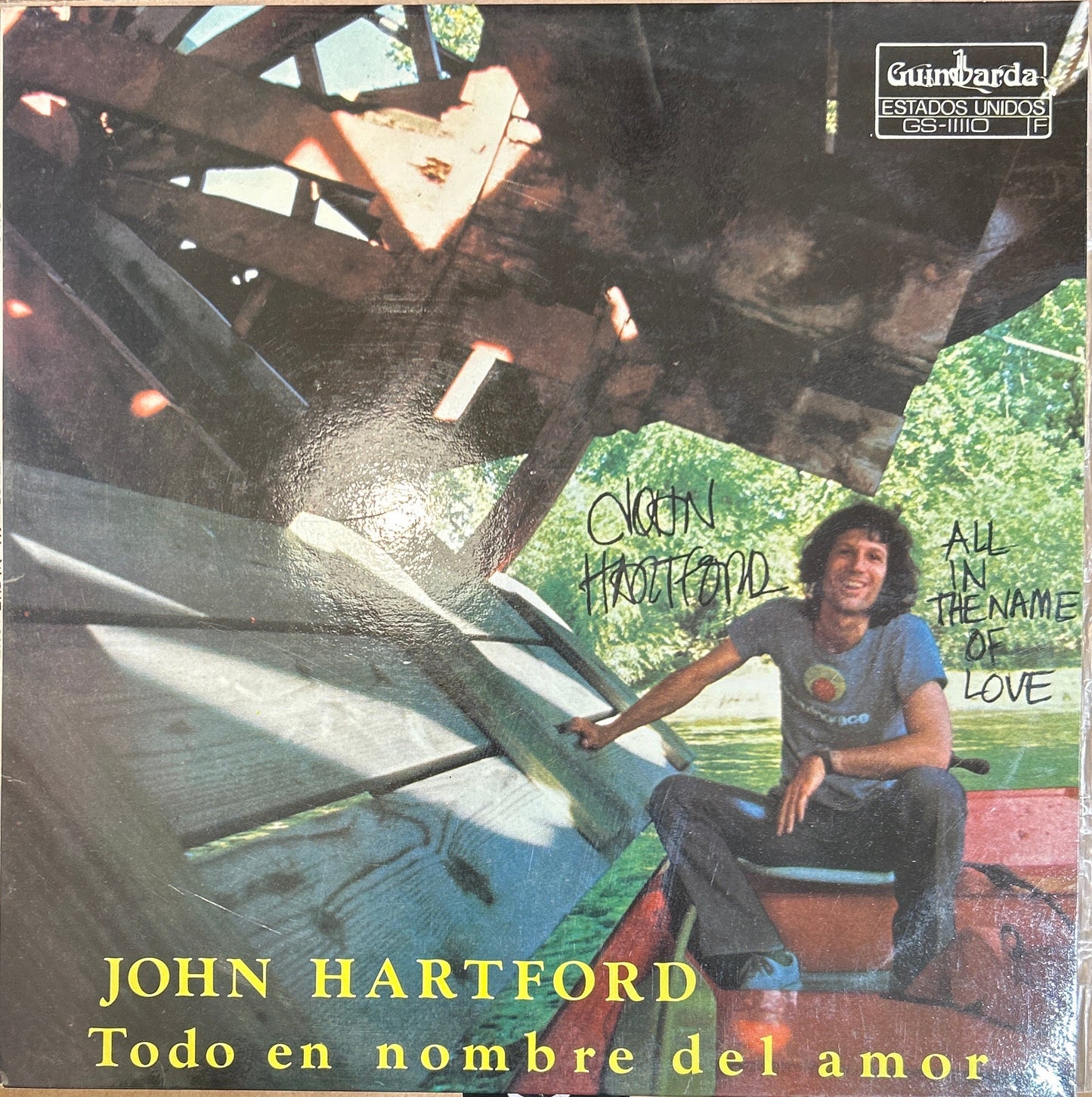 LP John Hartford ‎– Todo En Nombre Del Amor 2ª Mano