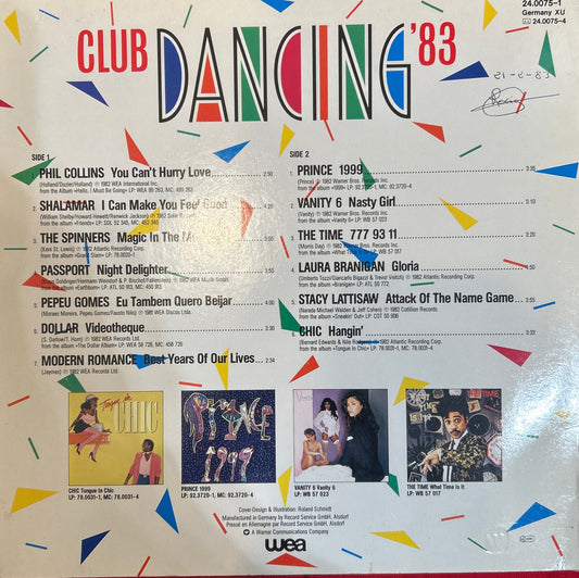 LP V/A ‎– Club Dancing 83 2ª Mano