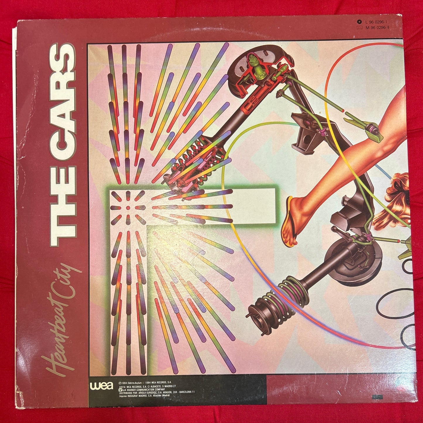 LP The Cars ‎– Heartbeat City 2ª Mano