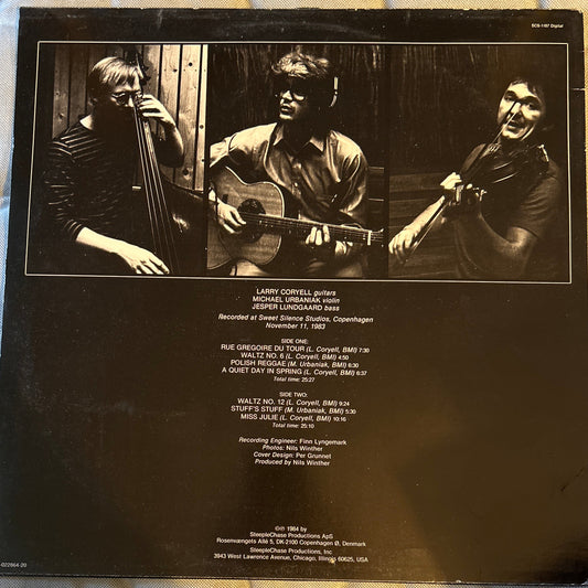 LP Larry Coryell & Michael Urbaniak ‎– A Quiet Day In Spring 2ª Mano