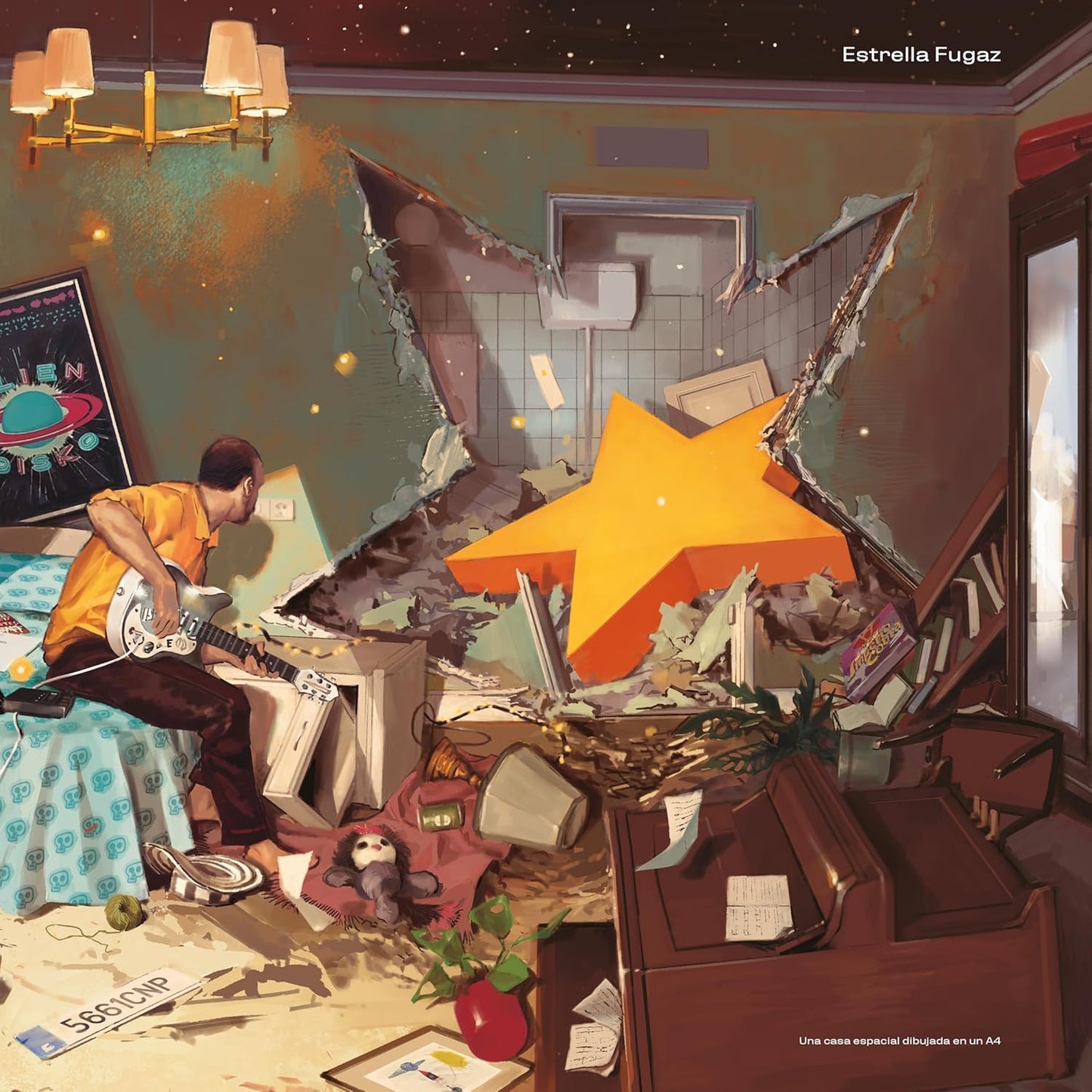 LP Estrella Fugaz – Una Casa Espacial Dibujada En Un A4 Nuevo precintado