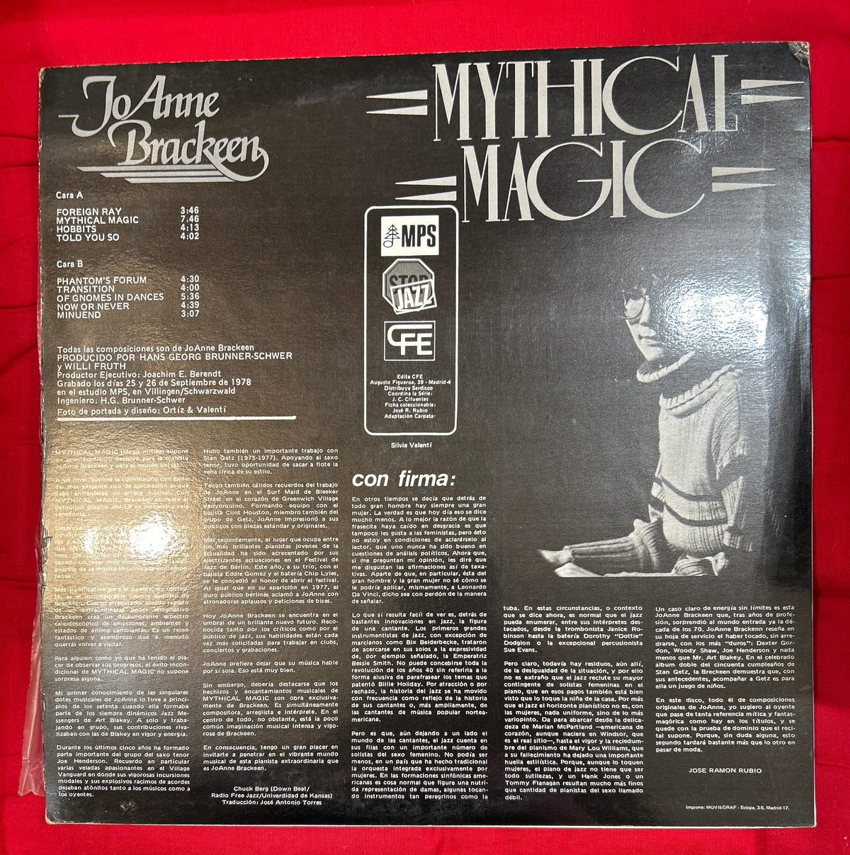 LP JoAnne Brackeen ‎– Mythical Magic 2ª Mano