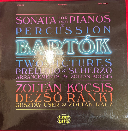 LP  Zoltán Kocsis ‎– Bartók: Sonata For Two Pianos And Percussion Etc.2ª Mano