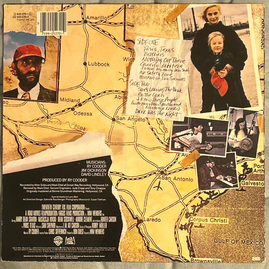 LP Banda Sonora - Ry Cooder – Paris, Texas 2ª Mano