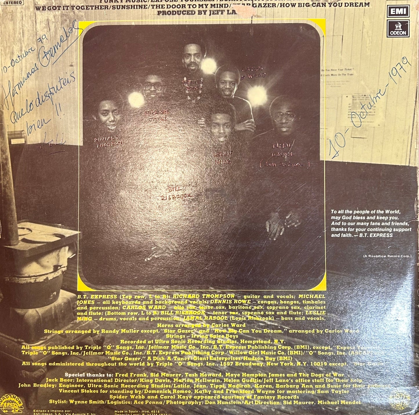 LP B.T. Express ‎– Function At The Junction = Te Esperamos En El Cruce 2ª Mano