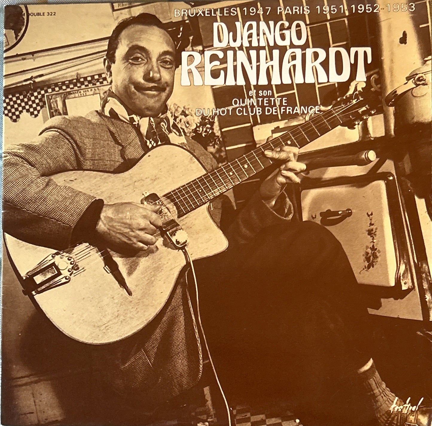 LP Django Reinhardt Et Son Quintette Du Hot Club De France ‎– Bruxelles 1947 Paris 1951-1952-1953 2ª Mano