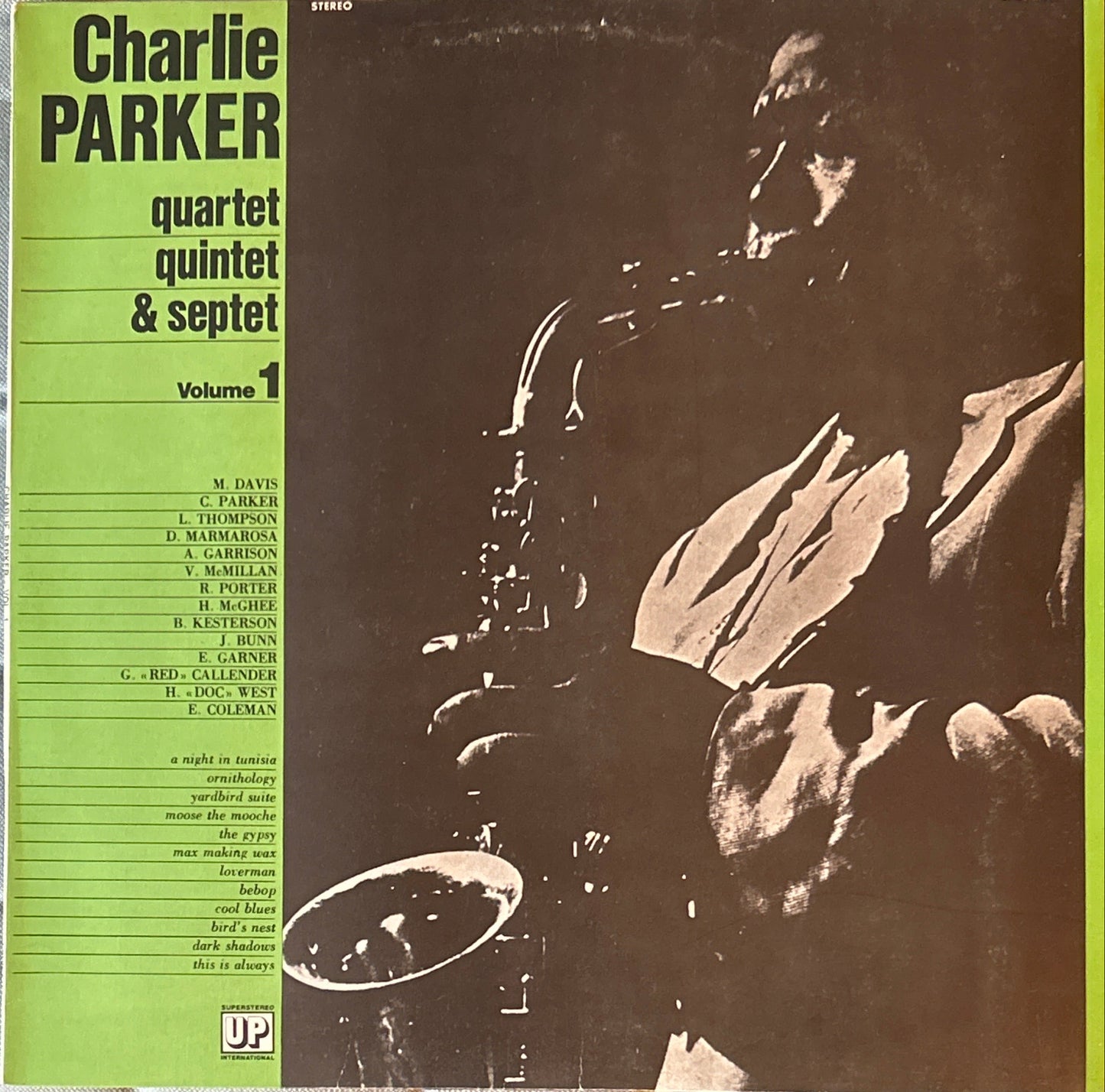 LP Charlie Parker ‎– Charlie Parker Quartet, Quintet & Septet (Volume 1) 2ª Mano