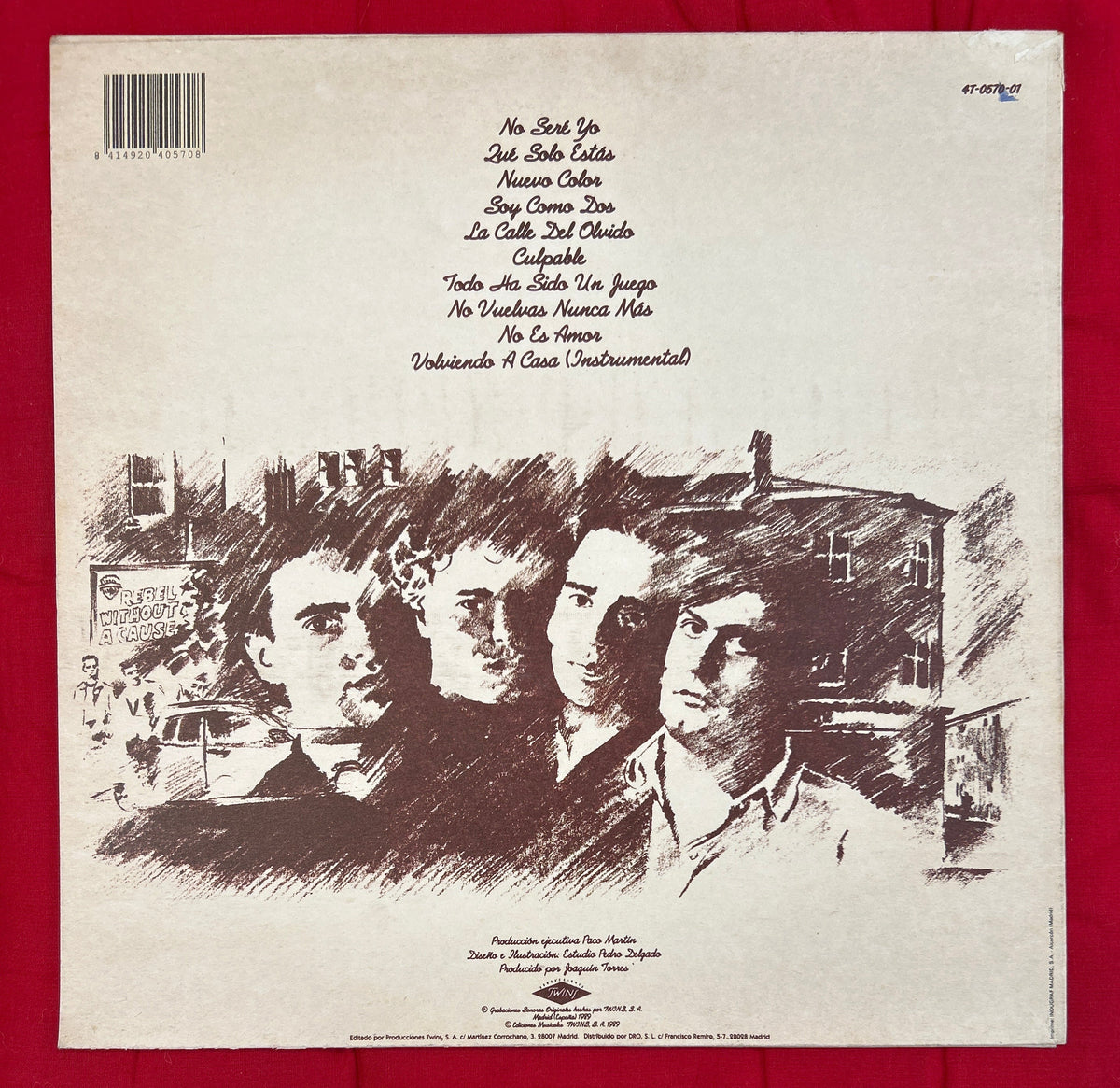 LP Los Secretos ‎– La Calle Del Olvido 2ª Mano
