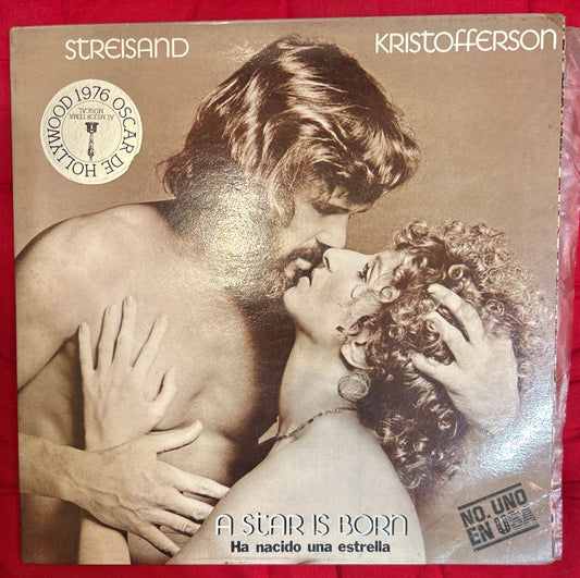 LP Banda Sonora - Barbra Streisand, Kriss Kristofferson ‎– A Star Is Born = Ha Nacido Una Estrella 2ª Mano (Producto exclusivo recogida en tienda)