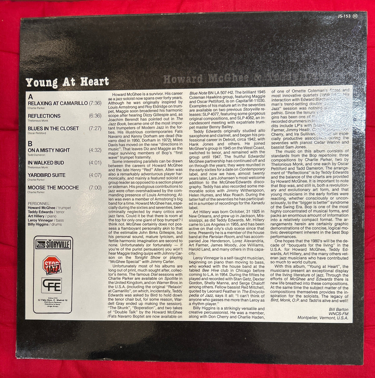 LP Howard McGhee & Teddy Edwards ‎– Young At Heart 2ª Mano