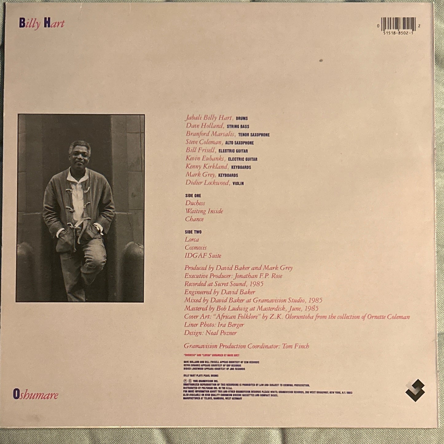 LP Billy Hart – Oshumare 2ª Mano
