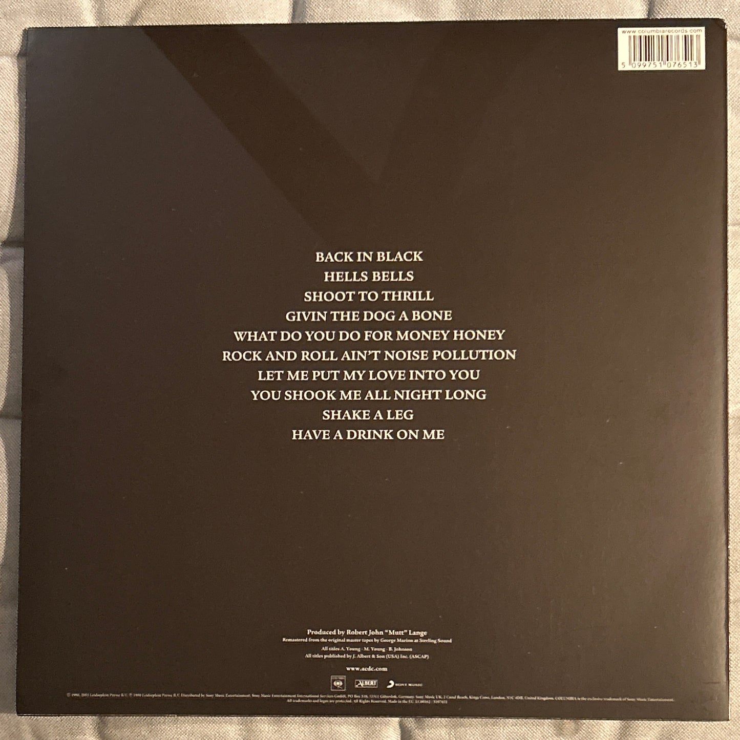 LP AC/DC - Back in black Neu, versiegelt