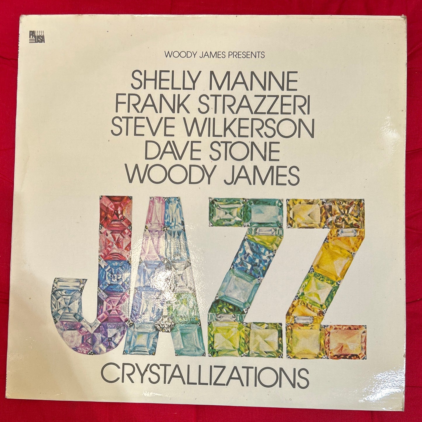 LP Shelly Manne, Frank Strazzeri, Steve Wilkerson, Dave Stone , Woody James ‎– Woody James Presents Jazz Crystallizations 2ª Mano