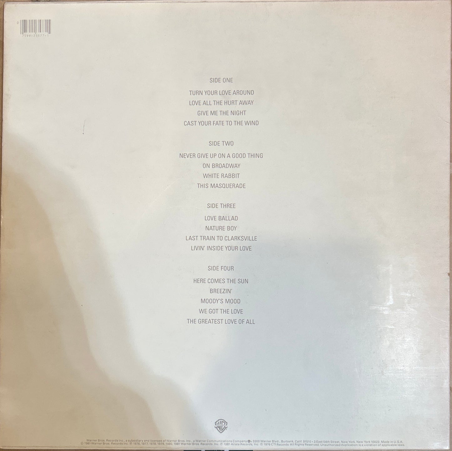 LP George Benson ‎– The George Benson Collection 2ª Mano