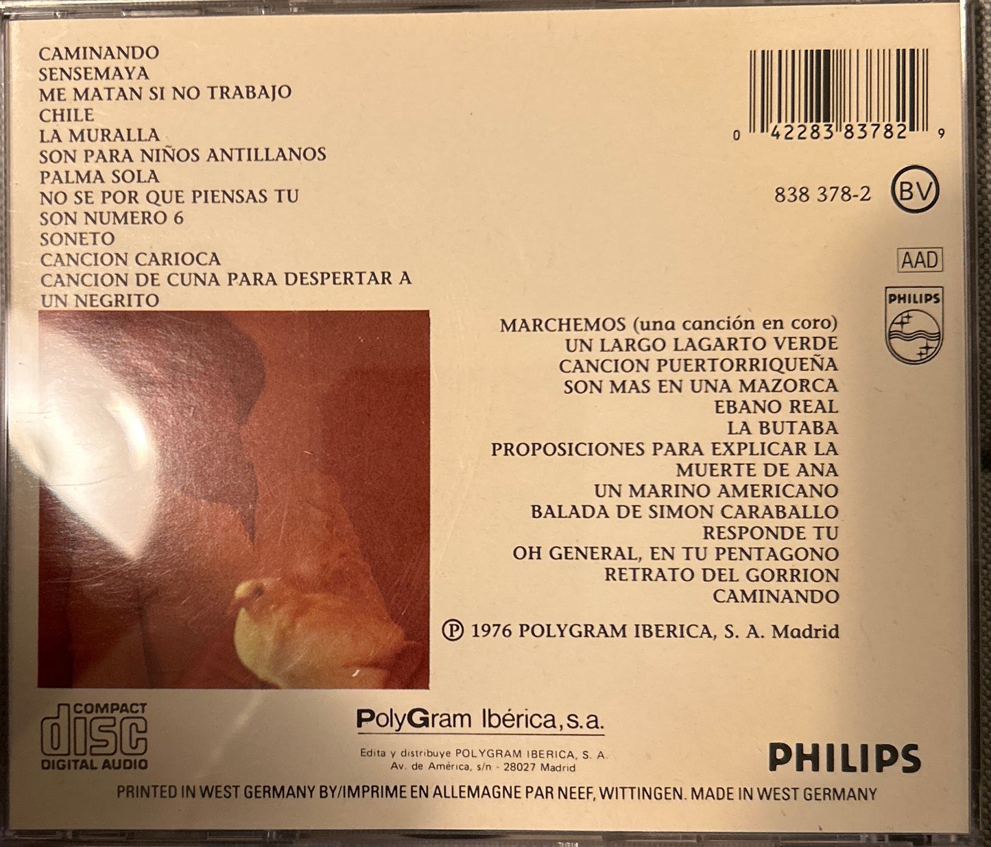 CD Ana Belén ‎– La Paloma De Vuelo Popular - Nicolás Guillén Gebraucht