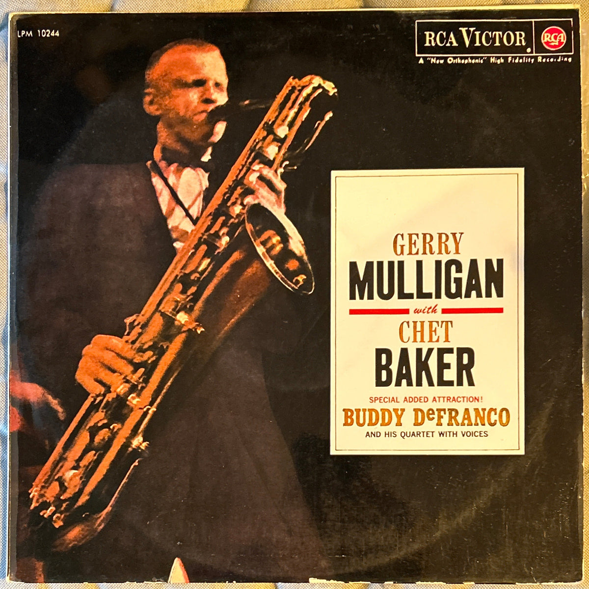 LP Gerry Mulligan Quartet - Chet Baker - Buddy DeFranco – Gerry Mulligan With Chet Baker Special Added Attraction Buddy DeFranco 2ª Mano