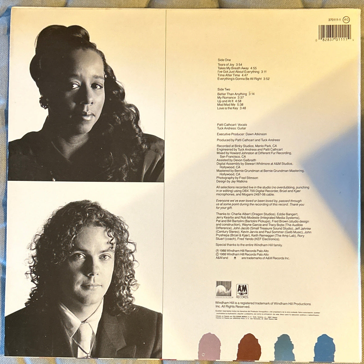 LP Tuck & Patti – Tears Of Joy 2ª Mano
