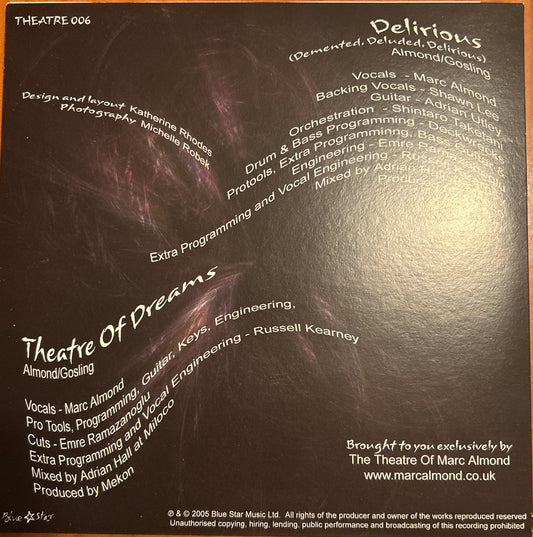 SINGLE Marc Almond ‎– Delirious / Theatre Of Dreams 2ª Mano