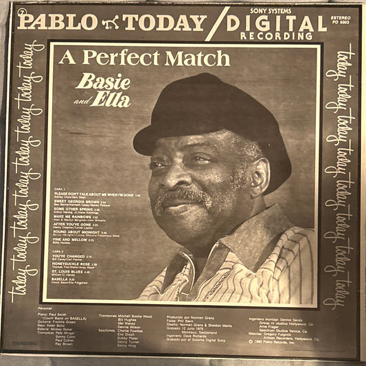 LP Ella And Basie ‎– A Perfect Match 2ª Mano