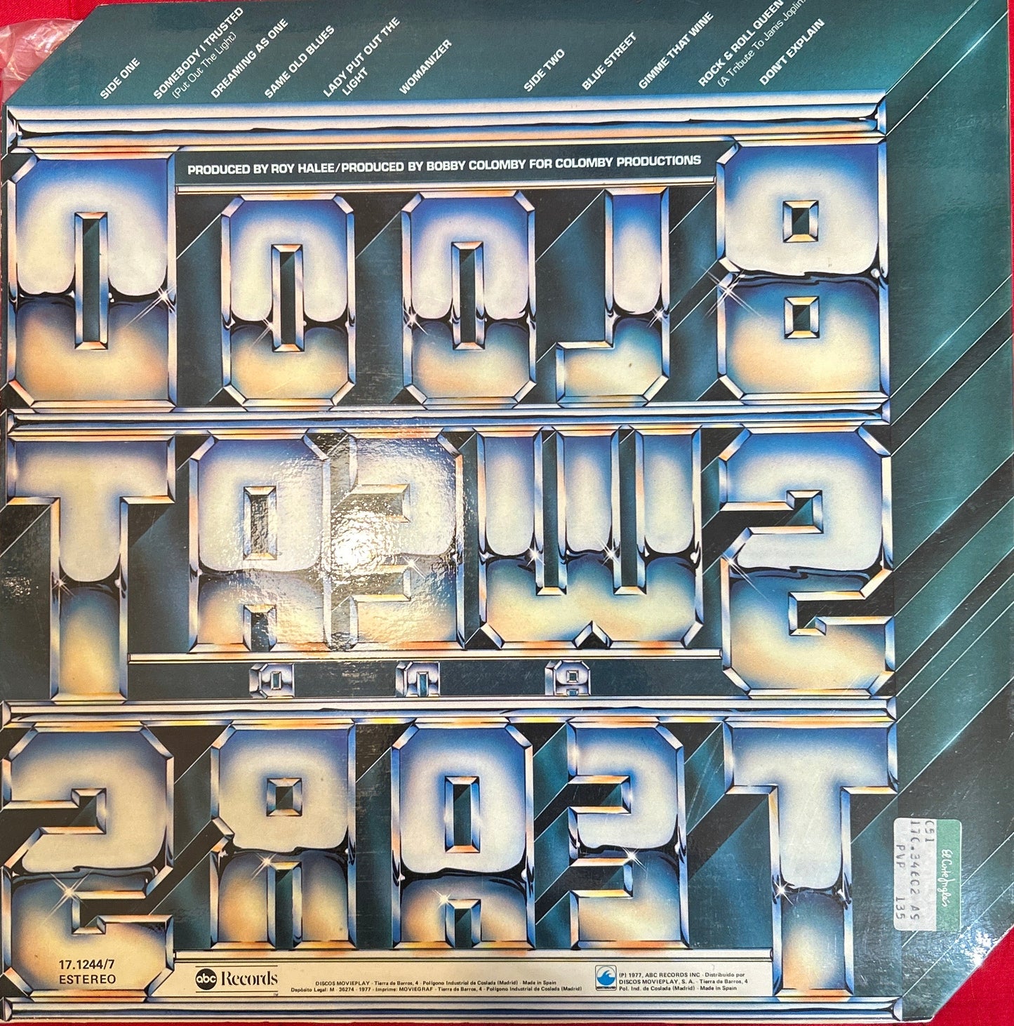 LP Blood, Sweat And Tears ‎– Brand New Day 2ª Mano