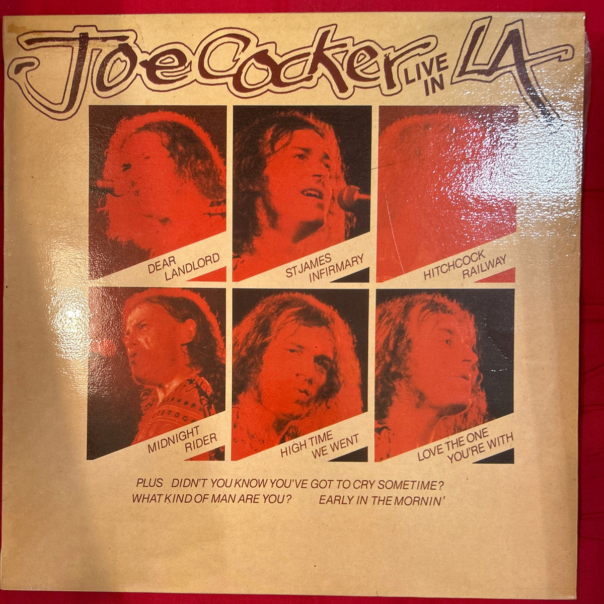 LP Joe Cocker ‎– Live In L.A. 2ª Mano