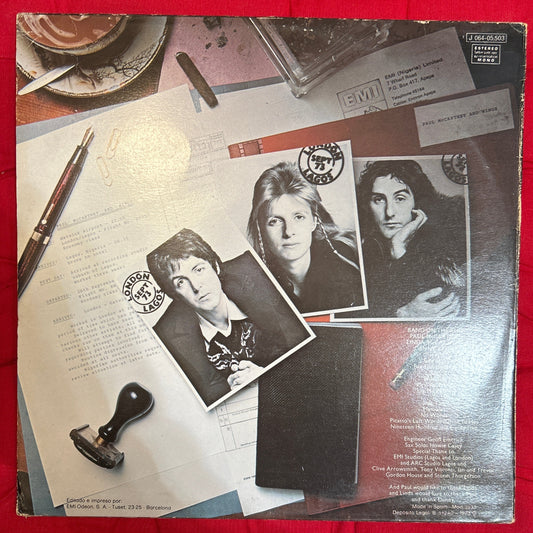 LP Paul McCartney & Wings ‎– Band On The Run 2ª mano