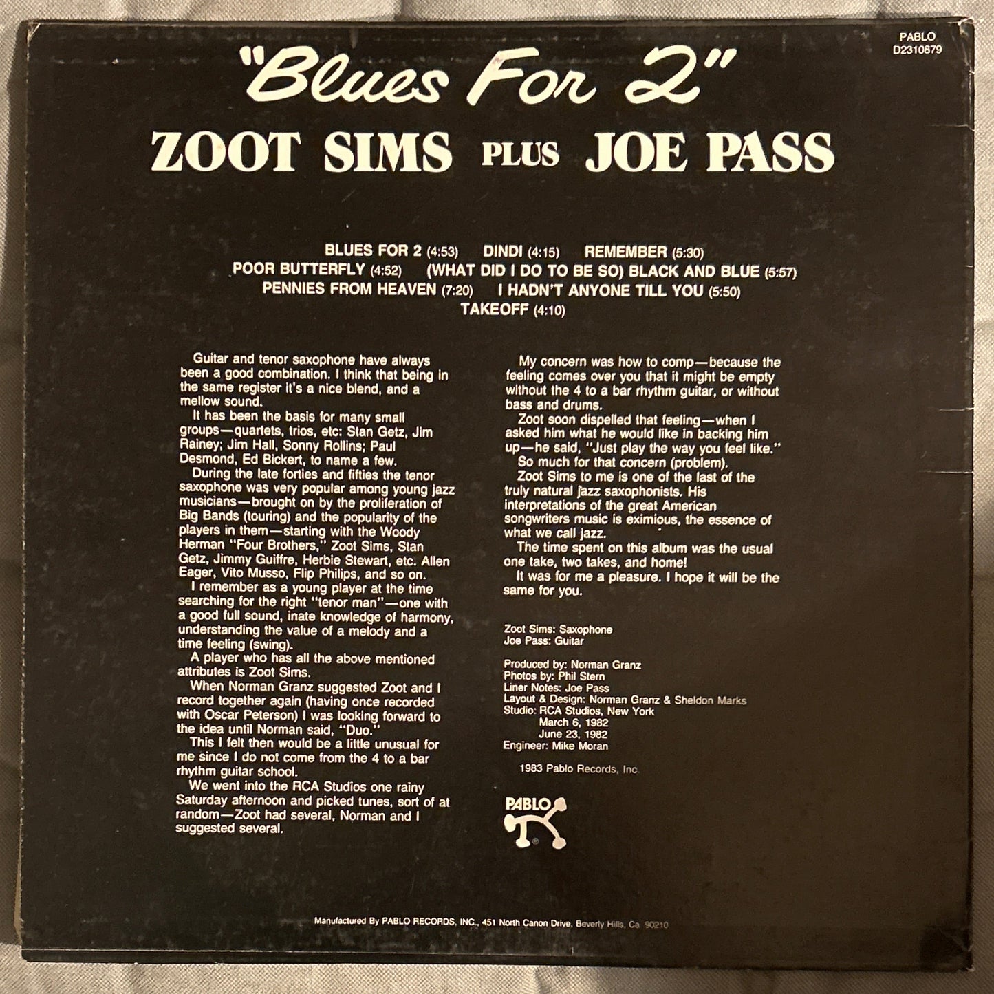 LP Joe Pass ‎– Intercontinental gebraucht