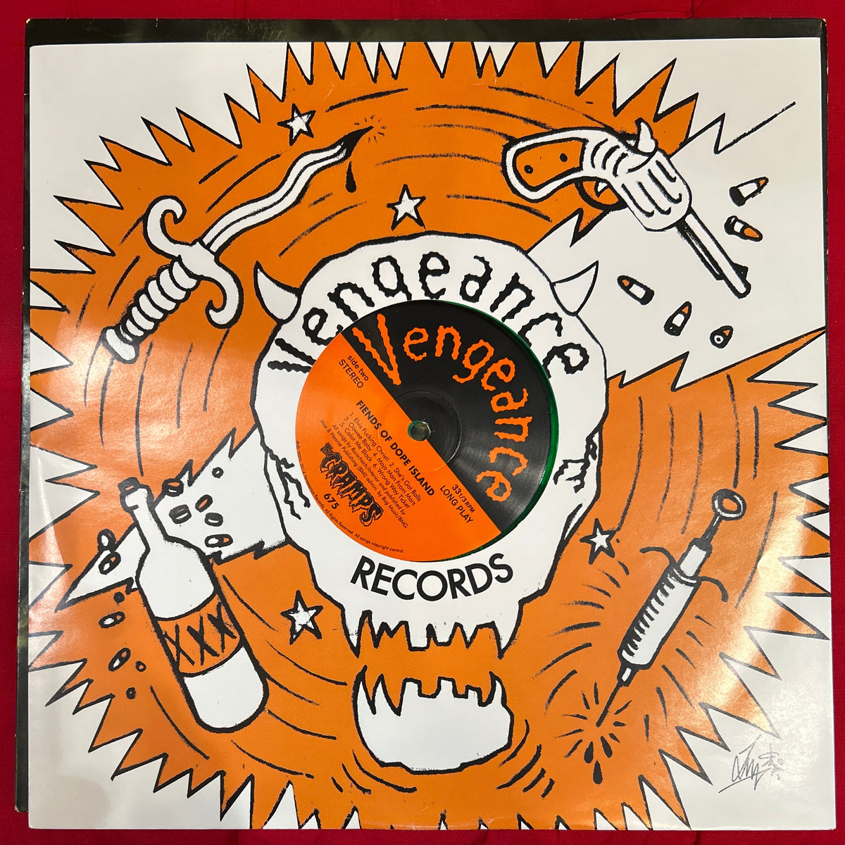 LP The Cramps – Fiends Of Dope Island 2ª Mano