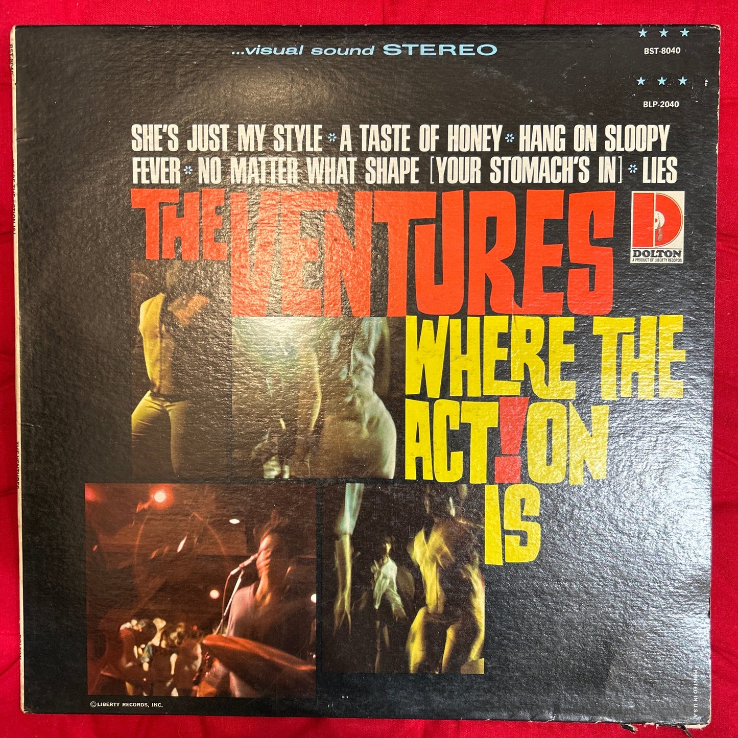 LP The Ventures ‎– Where The Action Is 2ª Mano