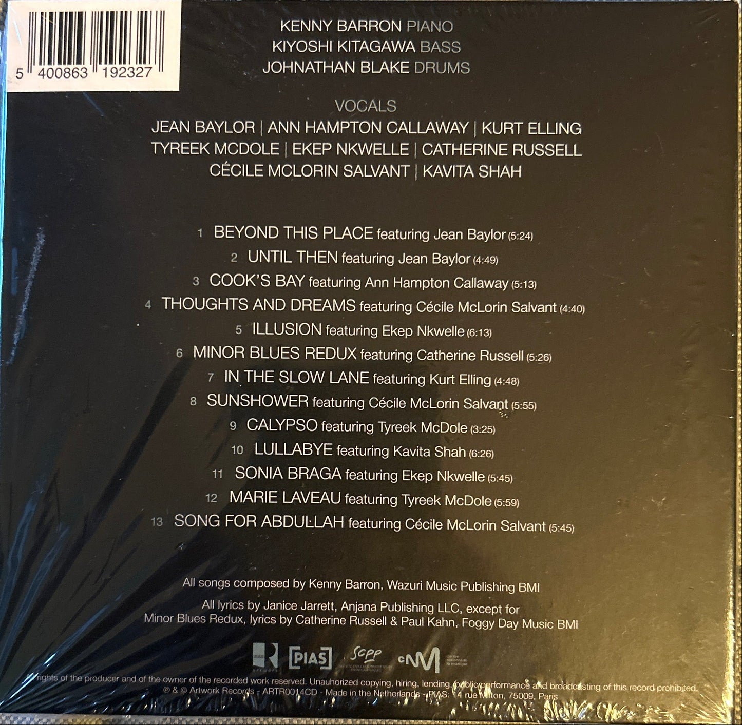CD Kenny Barron ‎– Songbook Nuevo precintado
