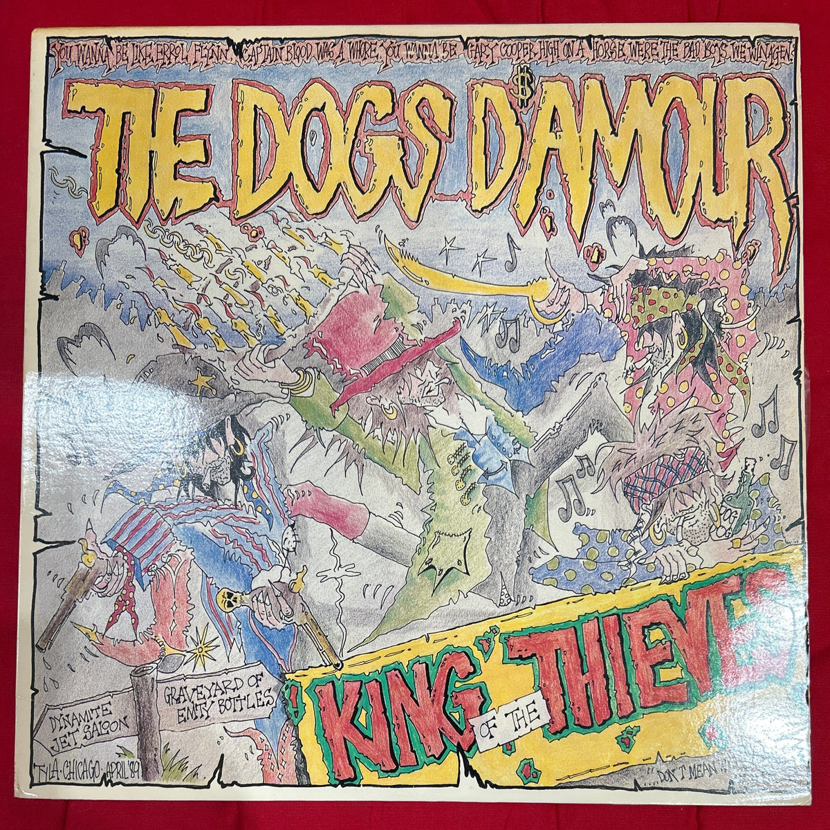 LP The Dogs D'Amour – King Of The Thieves 2ª Mano