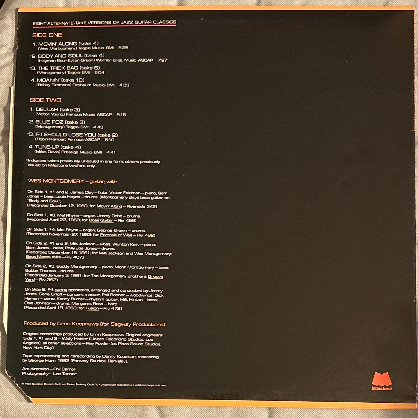 LP Wes Montgomery ‎– Encores 2ª mano