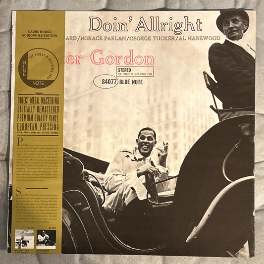 LP Dexter Gordon ‎– Doin' Allright 2ª Mano