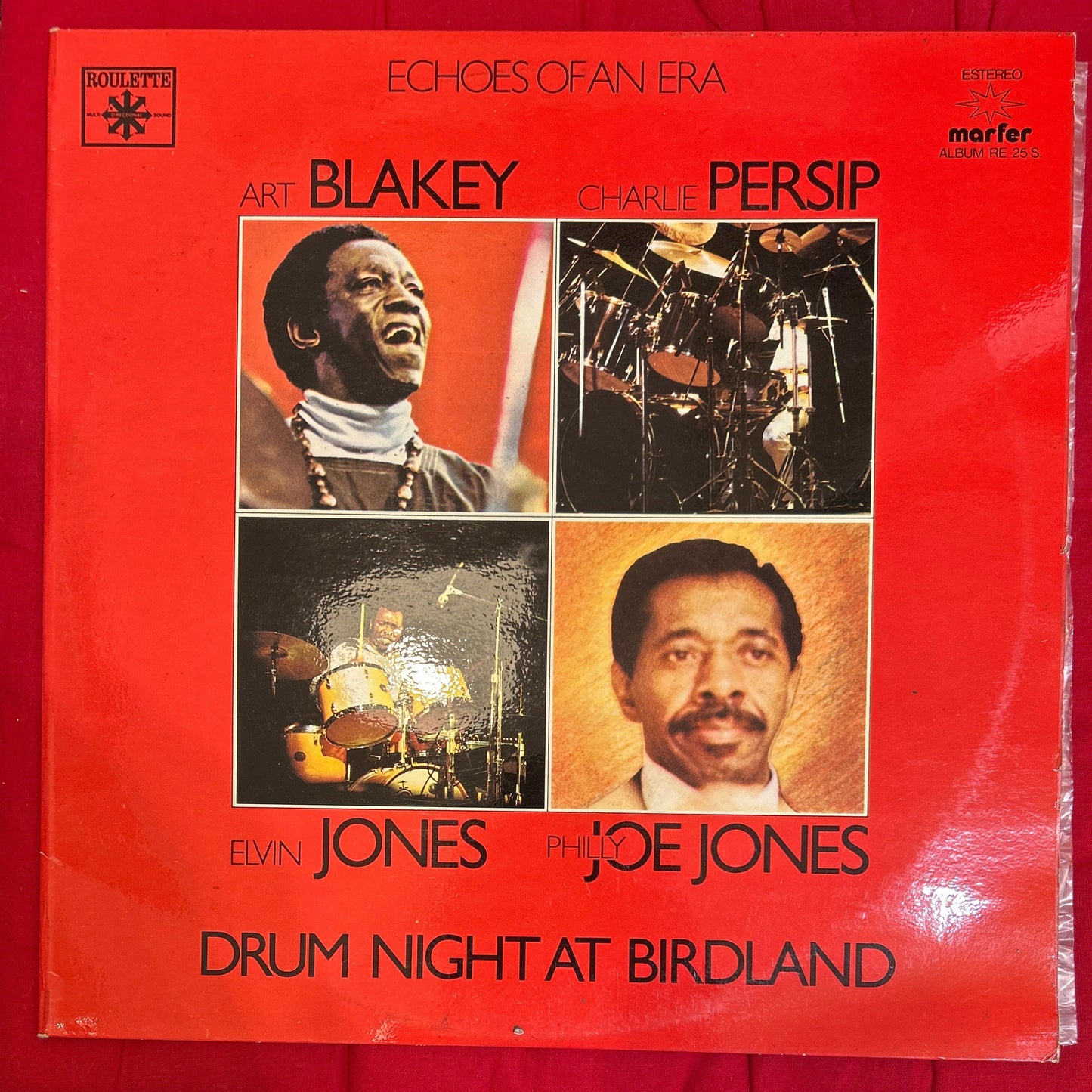 LP Art Blakey, 'Philly' Joe Jones, Charlie Persip, Elvin Jones ‎– Drum Night At Birdland 2ª Mano