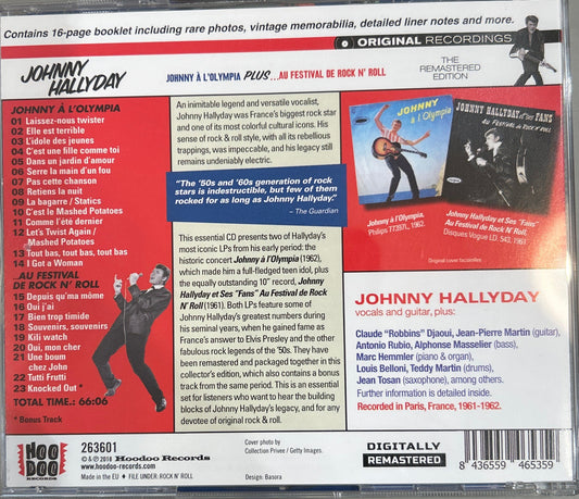 CD Johnny Hallyday ‎– Johnny À L'Olympia Plus ...Au Festival De Rock N' Roll 2ª Mano
