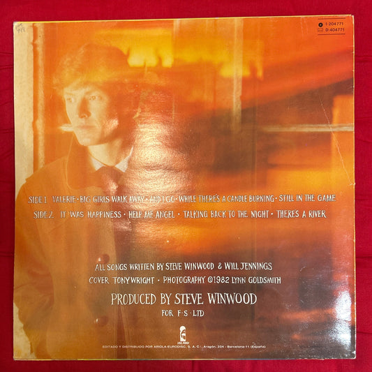 LP Steve Winwood – Talking Back To The Night 2ª Mano (Producto exclusivo recogida en tienda)