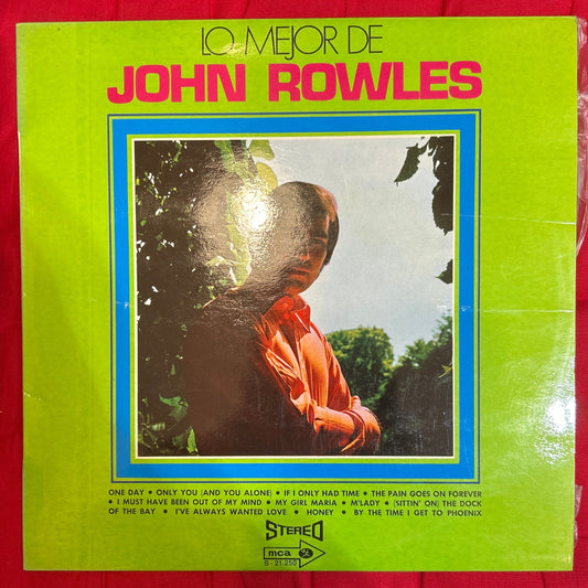 LP John Rowles ‎– Lo Mejor De John Rowles 2ª mano (Producto exclusivo recogida en tienda)