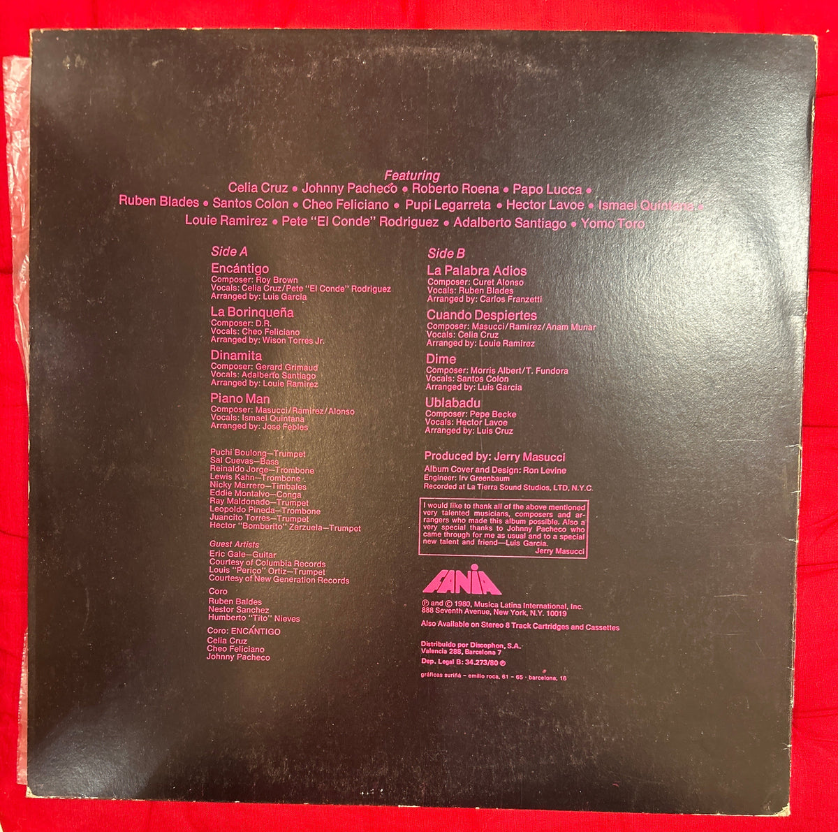 LP Fania All Stars ‎– Commitment 2ª Mano