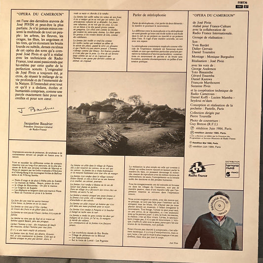 LP José Pivin ‎– Opéra Du Cameroun (Création Radiophonique De José Pivin) 2ª Mano