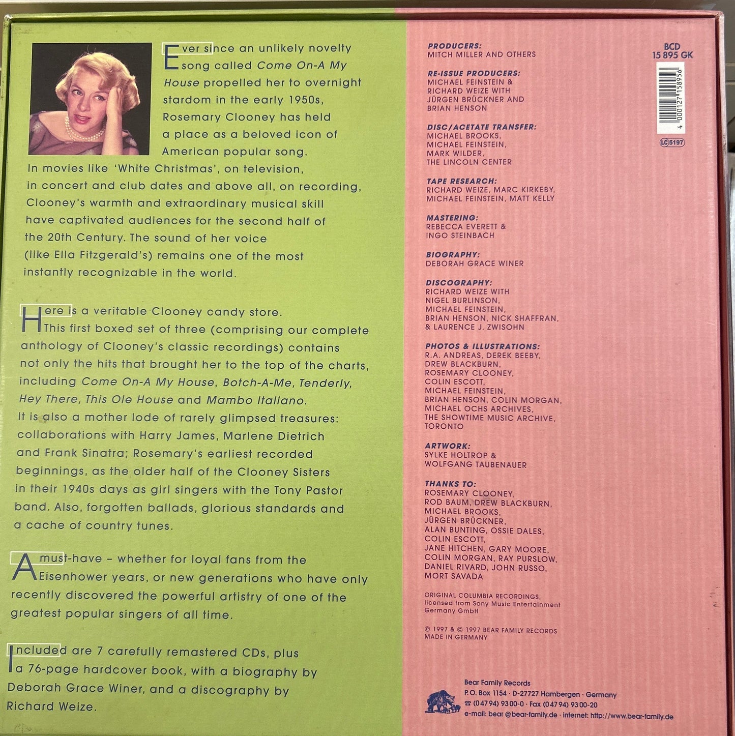 CDBOX Rosemary Clooney ‎– Come On-A My House 2ª Mano