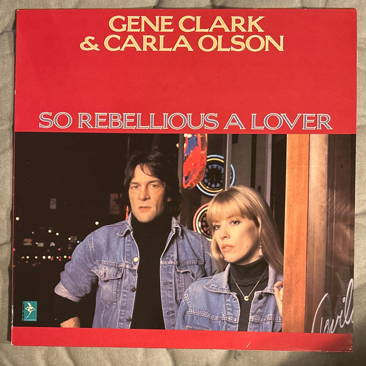 LP Gene Clark & Carla Olson ‎– So Rebellious A Lover 2ª Mano