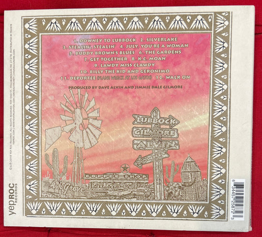CD Dave Alvin And Jimmie Dale Gilmore ‎– Downey To Lubbock 2ª Mano