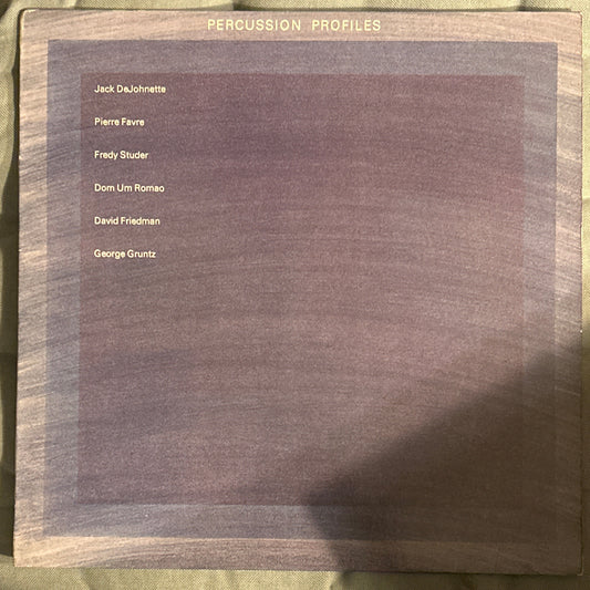 LP Jack DeJohnette / Pierre Favre / Fredy Studer / Dom Um Romao / David Friedman / George Gruntz – Percussion Profiles Ed. Alemana 2ª Mano