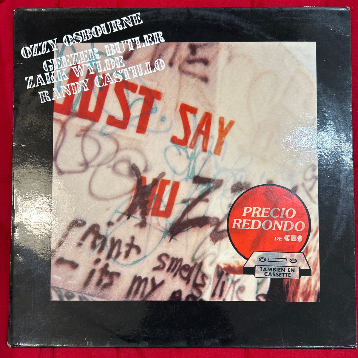 LP Ozzy Osbourne ‎– Just Say Ozzy 2ª Mano