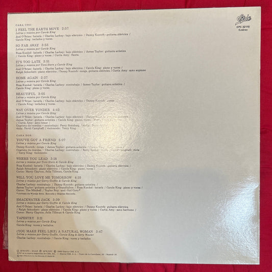 LP Carole King ‎– Tapestry 2ª mano