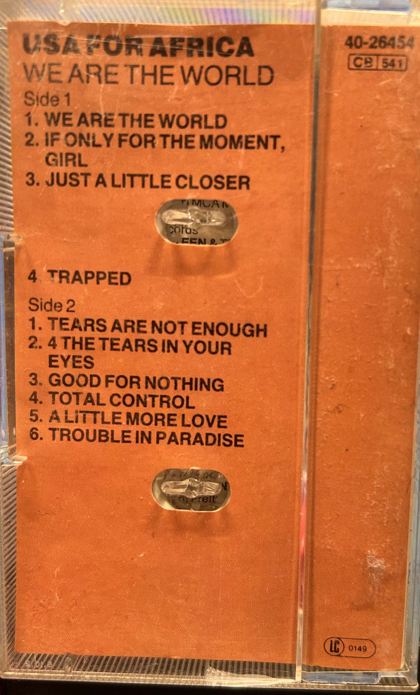CASSETTE USA For Africa ‎– We Are The World Gebraucht (Nur zur Abholung im Laden)