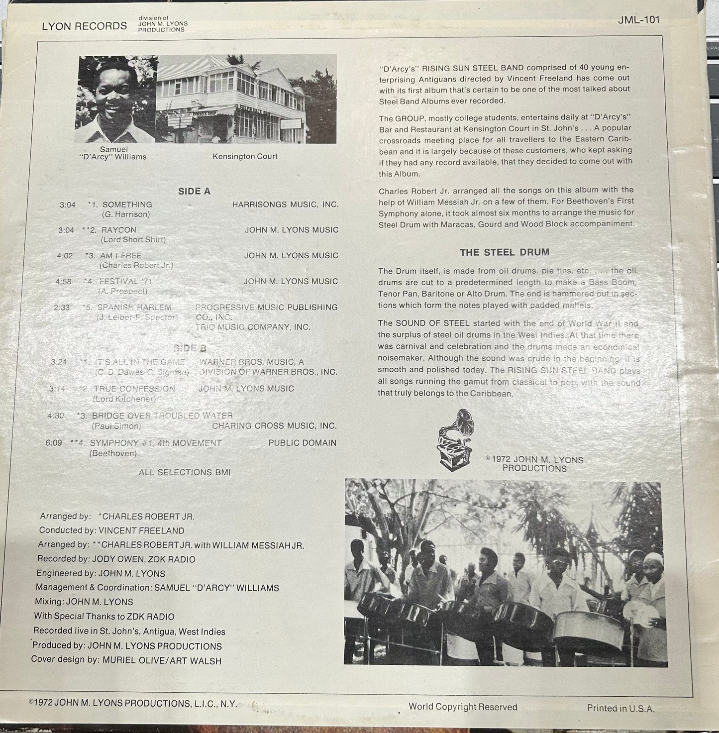 LP D'Arcy's Rising Sun Steel Band – "D'Arcy's" Rising Sun Steel Band d'occasion (produit exclusif à retirer en magasin)